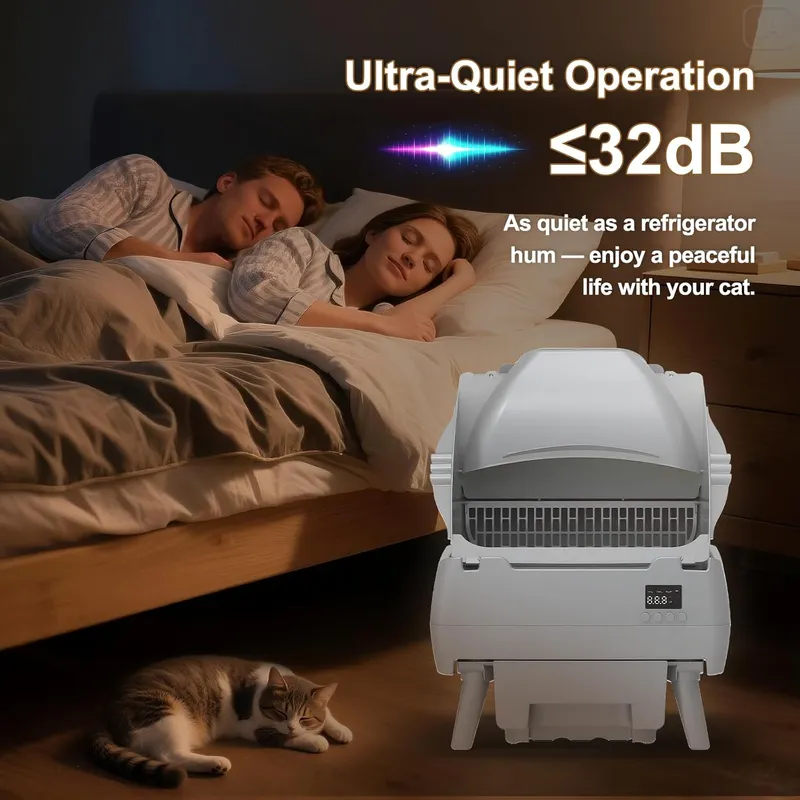 Cegimus Automatic Cat Litter Box Self Cleaning, APP Control